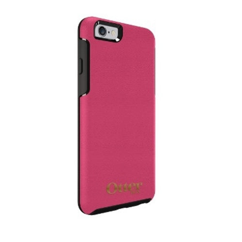 OtterBox Symmetry Leather Case suits iPhone 6 / 6S Magenta / Gold Logo 2