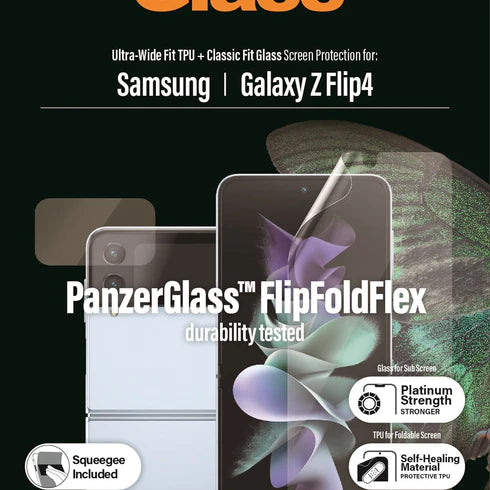 PanzerGlass TPU Film Screen Guard Scratch Resistance Samsung Z Flip 4 Clear