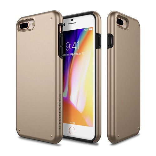 Patchworks Chroma Metalic Rugged Case iPhone 8 Plus / 7 Plus Gold 1