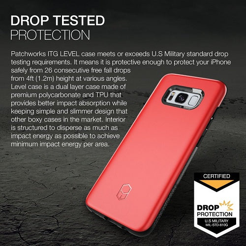 Patchworks ITG Level Rugged Case for Samsung Galaxy S8 Plus - Red 5