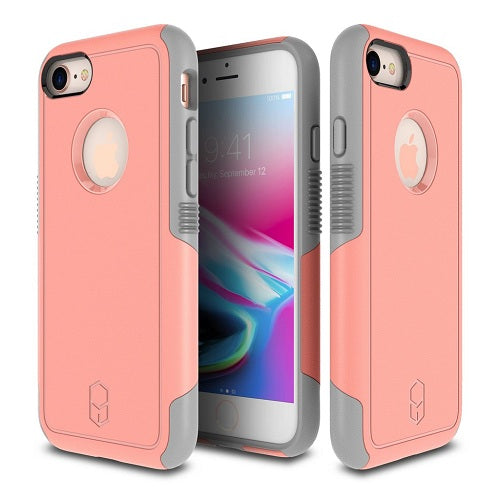 Patchworks Level Aegis Rugged Case for iPhone 8 / 7 - Pink / Grey 1