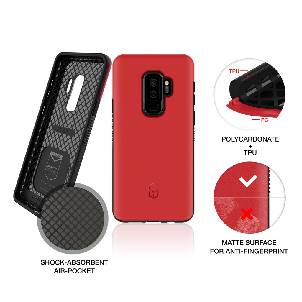 Patchworks ITG Level Rugged Case for Samsung Galaxy S9 Plus - Red 3