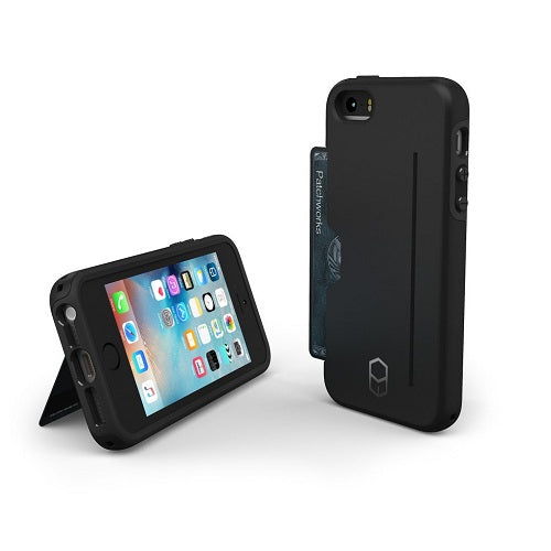 Patchworks Level Pro with Card Slot suits iPhone 5 / 5s / SE - Black 6