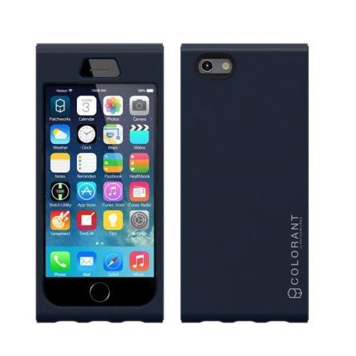 Patchworks Link Neck Type Strap Case for Apple iPhone 6 - Navy 1