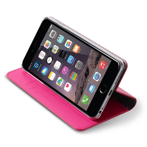 Patchworks Slim Leather Wallet Case for iPhone 6 Plus - Pink 2