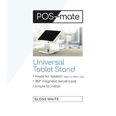 POS-Mate Universal Tablet & iPad POS mount - White