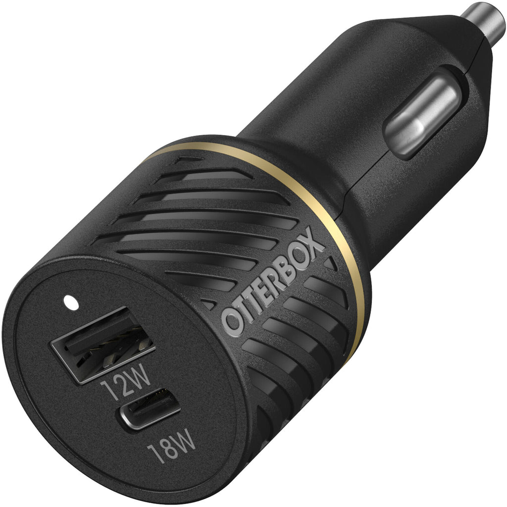 Otterbox Durable Car Charger USB-C & USB-A Dual Port 30W - Premium Fast Charger
