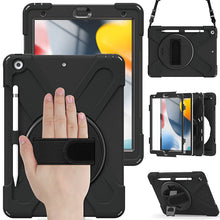 Load image into Gallery viewer, Rugged Protective Case Hand &amp; Shoulder Strap iPad 10th Gen 10.9 inch - Black
