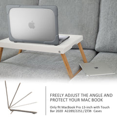Rugged Protective & Heavy Duty Case Macbook Pro 13 (2020 & 2021) - Clear Grey