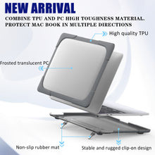 Load image into Gallery viewer, Rugged Protective &amp; Heavy Duty Case Macbook Pro 13 (2020 &amp; 2021) - Clear Grey