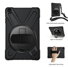 Load image into Gallery viewer, Rugged Protective Case Hand &amp; Shoulder Strap Samsung Tab A 10.1 2019 - Black 6