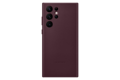 Samsung Official Galaxy S22 Ultra Leather Cover - Burgundy 2