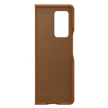 Load image into Gallery viewer, Samsung Leather cover for Galaxy Z Fold2 - Brown 3