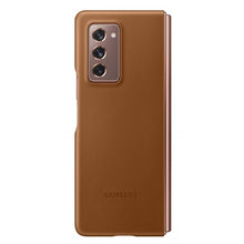 Load image into Gallery viewer, Samsung Leather cover for Galaxy Z Fold2 - Brown 2