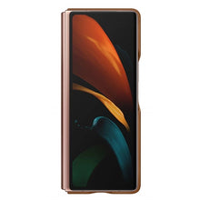 Load image into Gallery viewer, Samsung Leather cover for Galaxy Z Fold2 - Brown 5