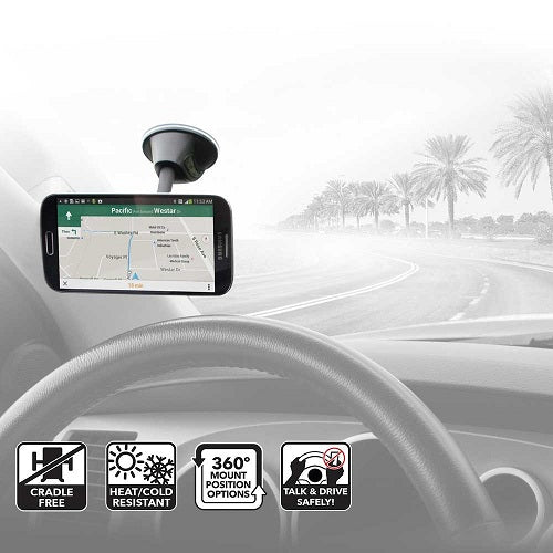 Scosche Magnetic Window Dash Mount for Mobile Devices - Black 4