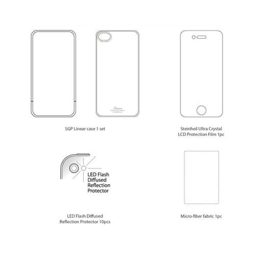 SGP Linear Mini Series Case iPhone 4 / 4S Yellow 7