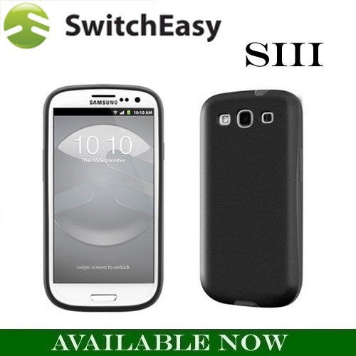 SwitchEasy Flow Hybrid Case for Samsung Galaxy S3 III i9300 Case Black 1