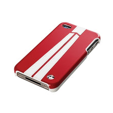 Load image into Gallery viewer, Trexta Snap on Autobahn Series White on Red iPhone 4 / 4S Case Red 2