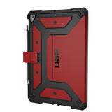 UAG Metropolis Rugged Tough Folio Case iPad 9th & 8th & 7th Gen 10.2  - Magma