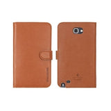 SGP Leather Wallet Case Valentinus Samsung Galaxy Note Brown
