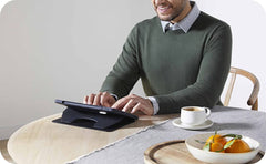 Zugu Rugged Folio Case iPad Mini 6/7 /A17 Pro Gen with Magnetic Stand - Black