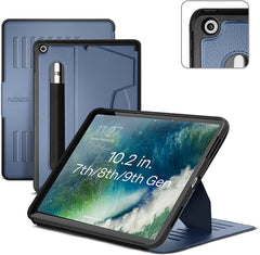 Zugu iPad Folio Case Magnetic Stand iPad 7th / 8th / 9th Gen 10.2 inch - Slate Blue