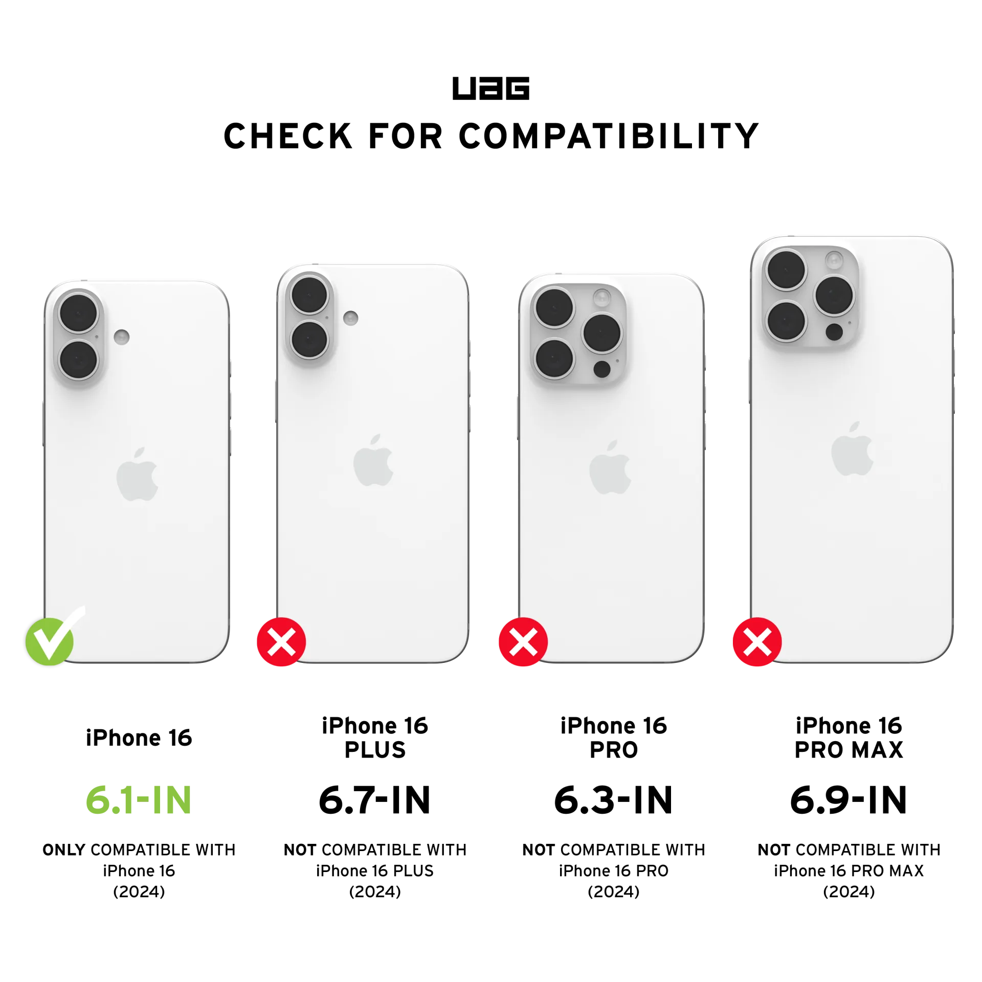 UAG Pathfinder Case & MagSafe iPhone 16 Standard 6.1 - Ice Silver