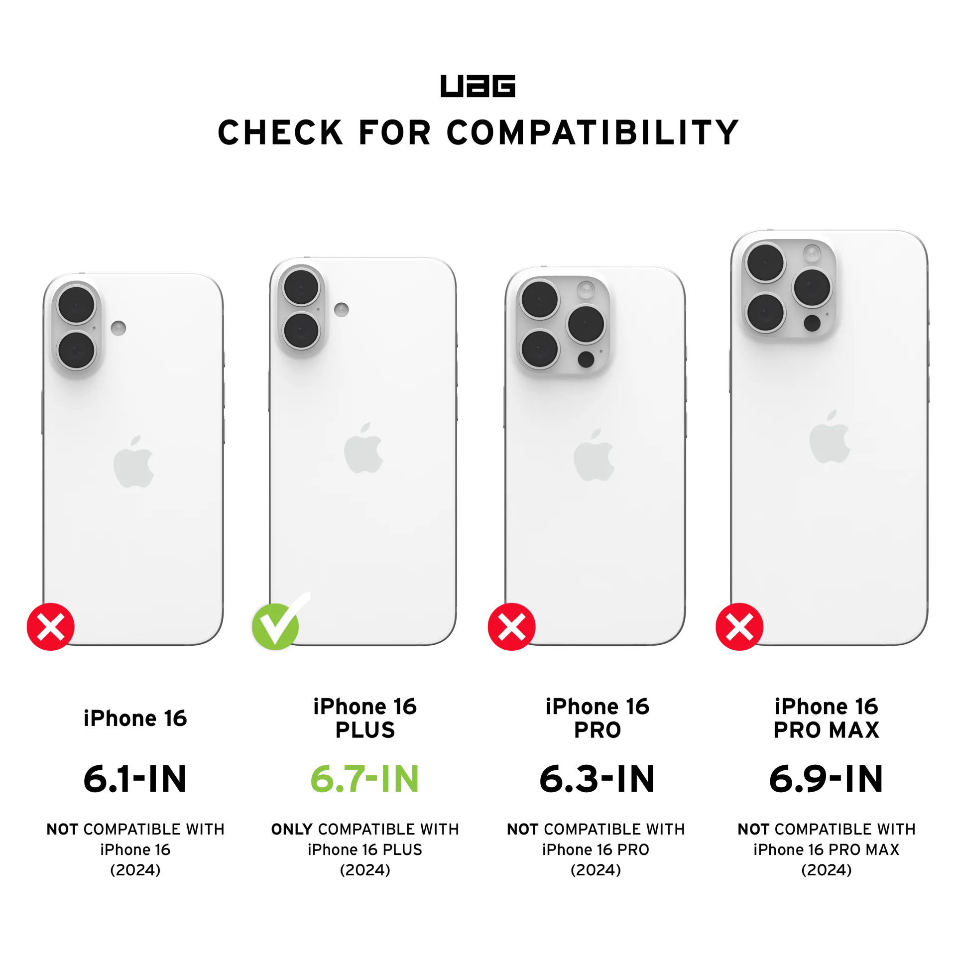 UAG Monarch Pro iPhone 16 Plus 6.7 Case & MagSafe - Kevlar Black