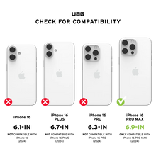 Load image into Gallery viewer, UAG Plasma XTE Tough Case &amp; MagSafe iPhone 16 Pro 6.3 - Clear Black