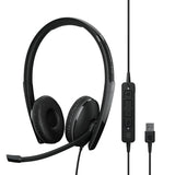 EPOS Sennheiser ADAPT 160T ANC USB On-Ear Double-Sided USB Headset - Black