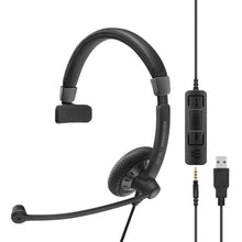 Load image into Gallery viewer, EPOS Sennheiser IMPACT SC 45 Wired Single-Sided Headset With 3.5mm Jack - Black