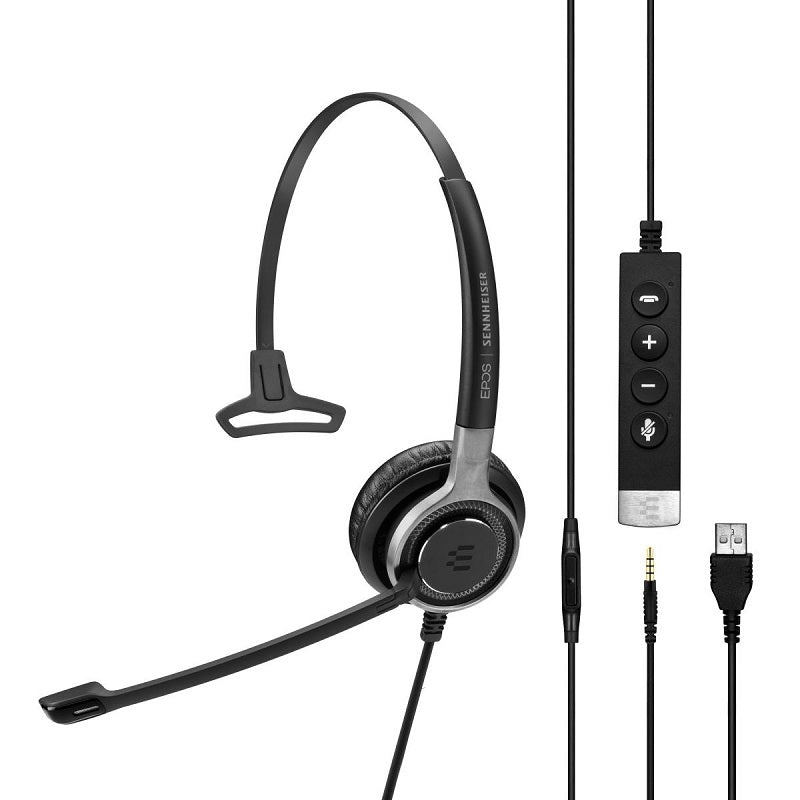 EPOS Sennheiser IMPACT SC 635 USB Premium Wired Single-Sided Headset - Black