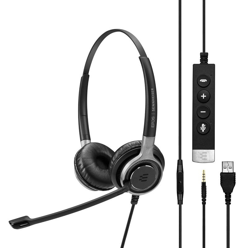 EPOS Sennheiser IMPACT SC 665 USB Premium / Wired / Double-Sided Headset - Black