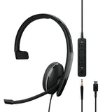 EPOS Sennheiser ADAPT 135T USB-C II Wired Single-Sided Headset - Black