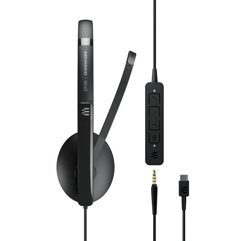 EPOS Sennheiser ADAPT 135 USB-C II On-Ear Single-Sided USB-C Headset - Black