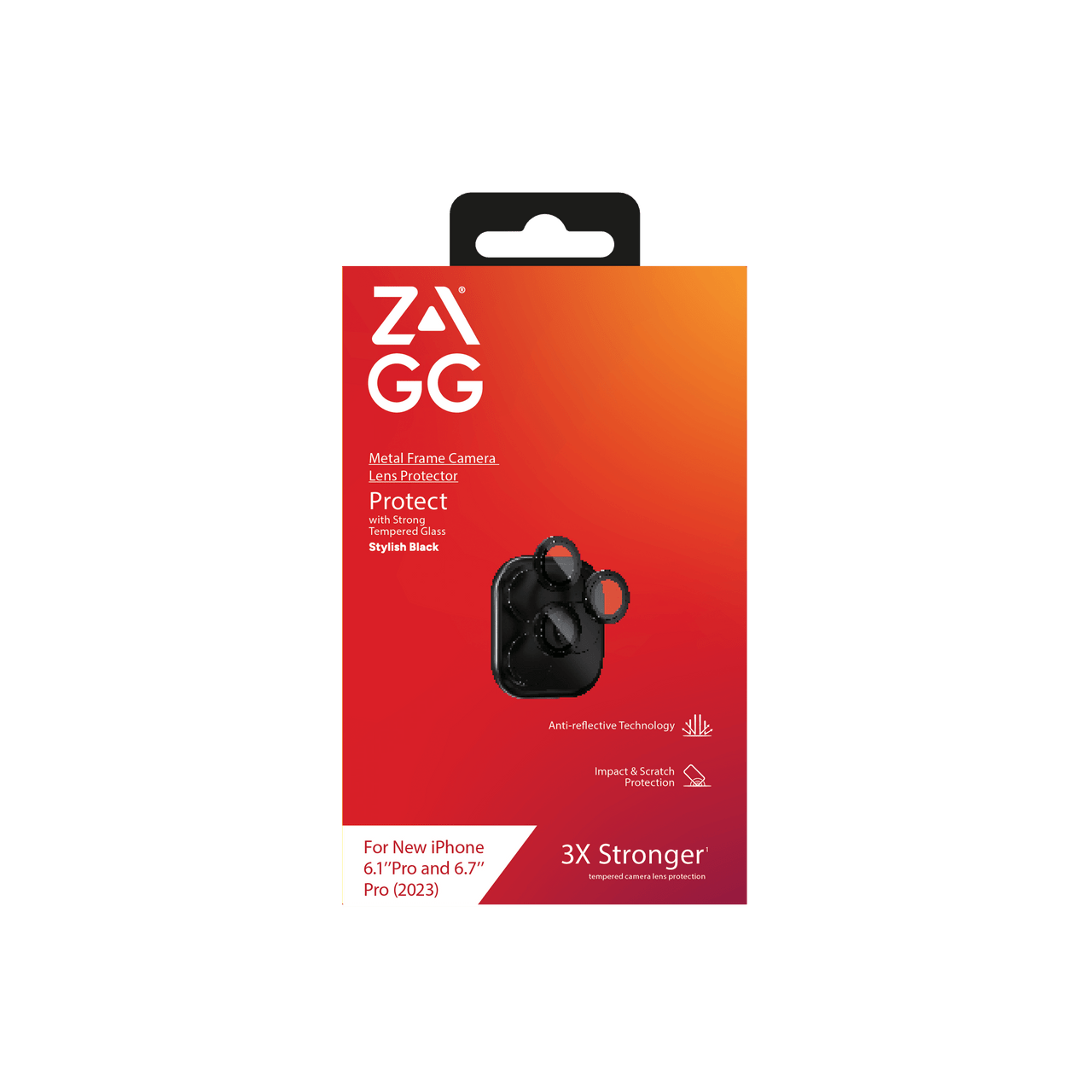 Zagg Premium iPhone Camera Lens Protector iPhone 15 Pro and 15 Pro Max - Black