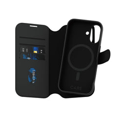 PanzerGlass Tango 2 in 1 Wallet Case for iPhone 16 Standard 6.1 - Black