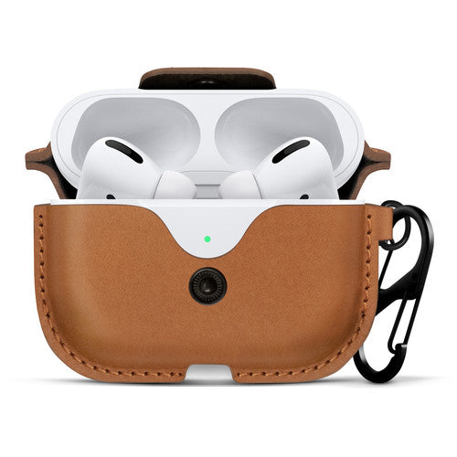 Twelve South AirSnap for AirPods Pro - Cognac