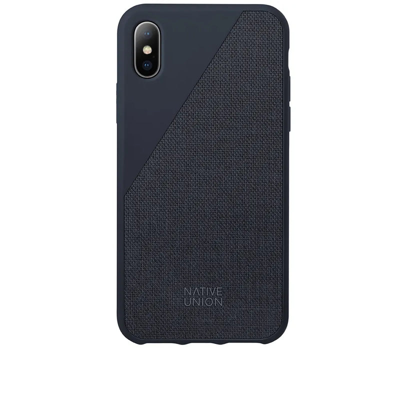 Native Union Clic Canvas for iPhone X / Xs - Marine - BONUS Screen Protector