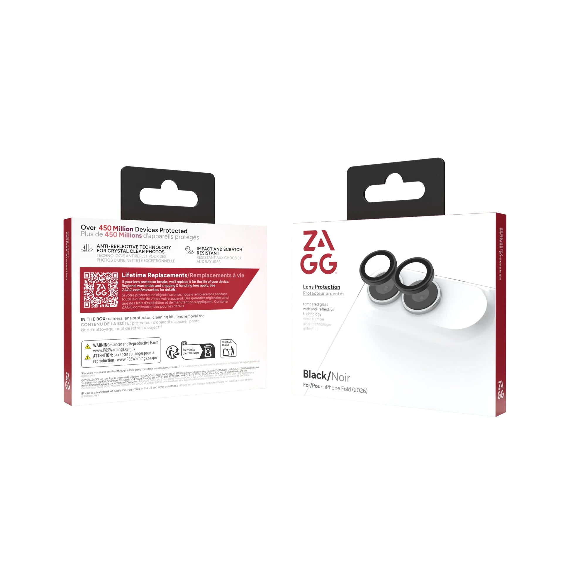 Zagg Glass Elite Premium Camera Rings for iPhone Duo