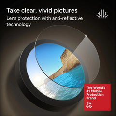 Zagg Glass Elite Premium Camera Rings for iPhone Duo