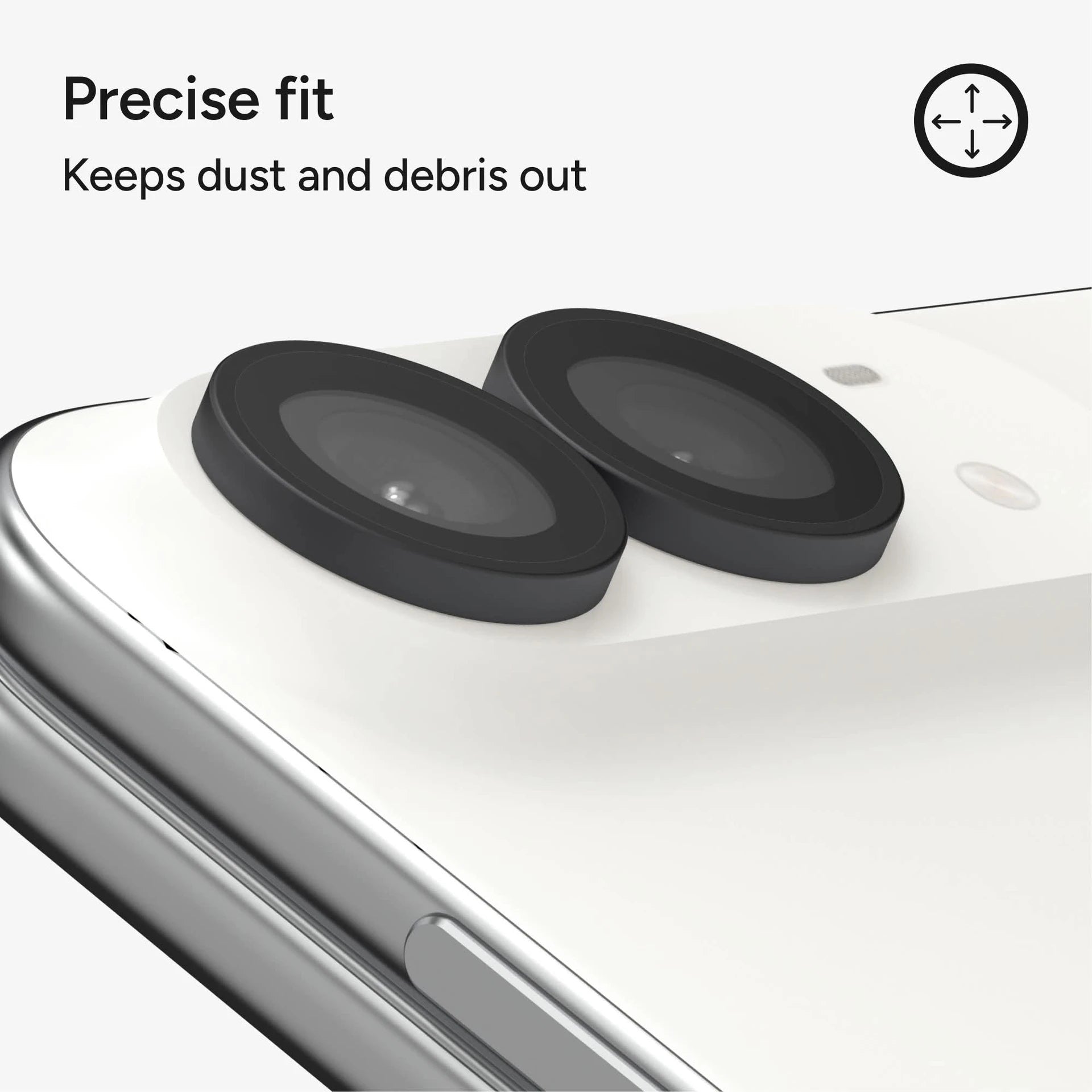 Zagg Glass Elite Premium Camera Rings for iPhone Duo