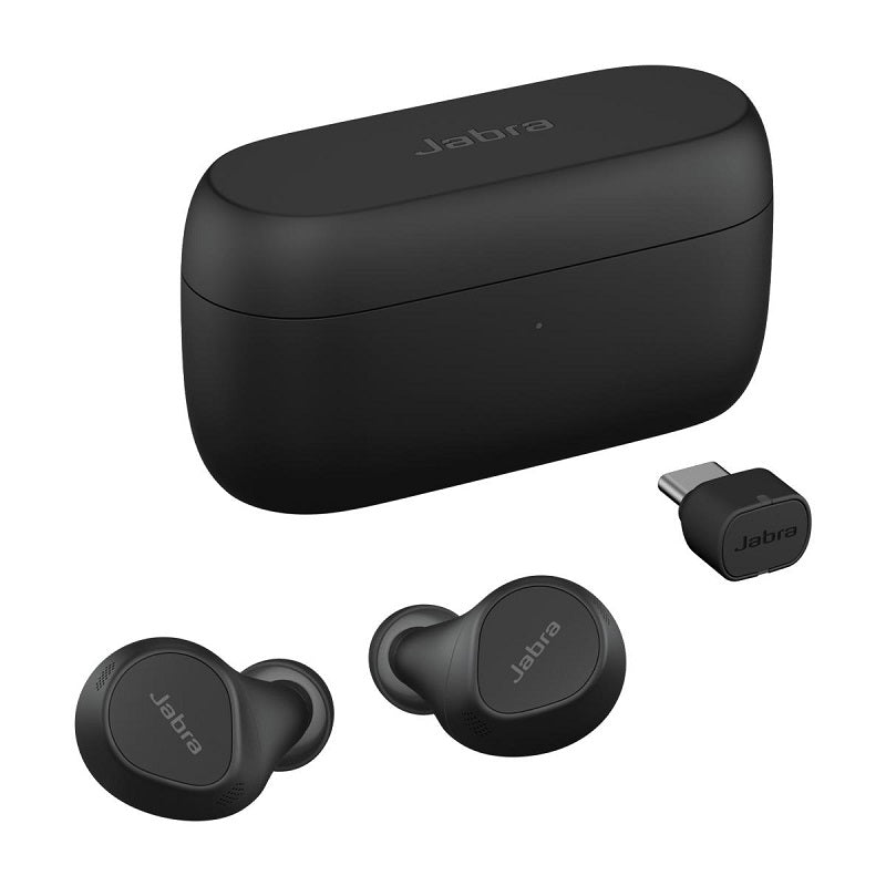 Jabra Evolve2 Buds USB-C UC Wireless Earbuds - Black