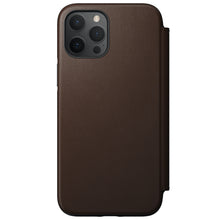 Load image into Gallery viewer, Nomad Rugged Leather Folio Case w/ Magsafe For iPhone 12 Pro Max - Brown - Mac Addict