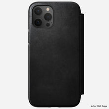 Load image into Gallery viewer, Nomad Rugged Folio Case w/ Horween Leather For iPhone 12 Pro Max - BLACK - Mac Addict