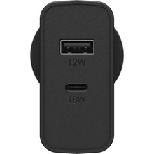 Load image into Gallery viewer, Otterbox Fast Charge USB-A &amp; USB-C Wall Charger (AU) 30W - Black