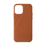 Native Union Clic Card Leather Case For iPhone 12 / 12 Pro - Tan