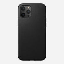 Load image into Gallery viewer, Nomad Rugged Case w/ Horween Leather For iPhone 12 Pro Max - BLACK - Mac Addict