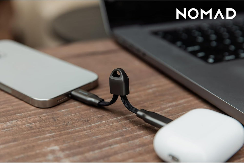 Nomad ChargeKey – In Use to charge usb-c device